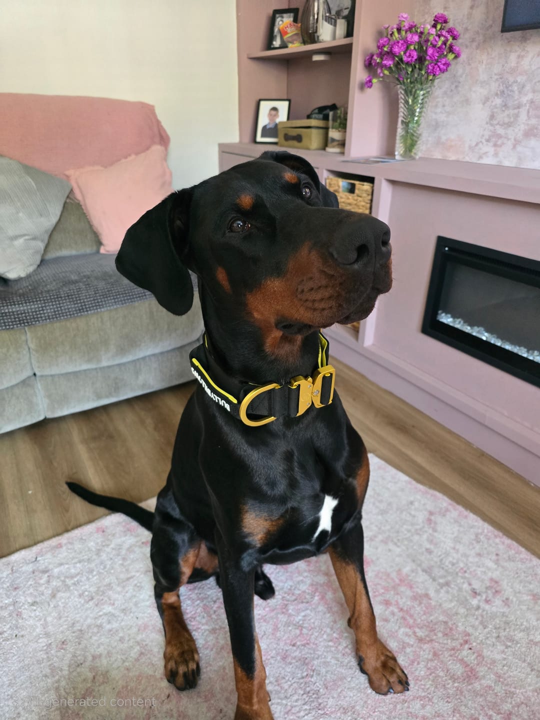 Customer photo review of 5cm Lighter Combat® Collar | With Handle Secure Clip - Black x Yellow
