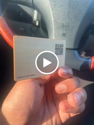 Customer video review of Custom NFC Business Card