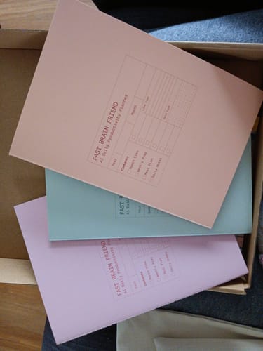 Customer photo review of Pastels - Fast Brain Planner Kit