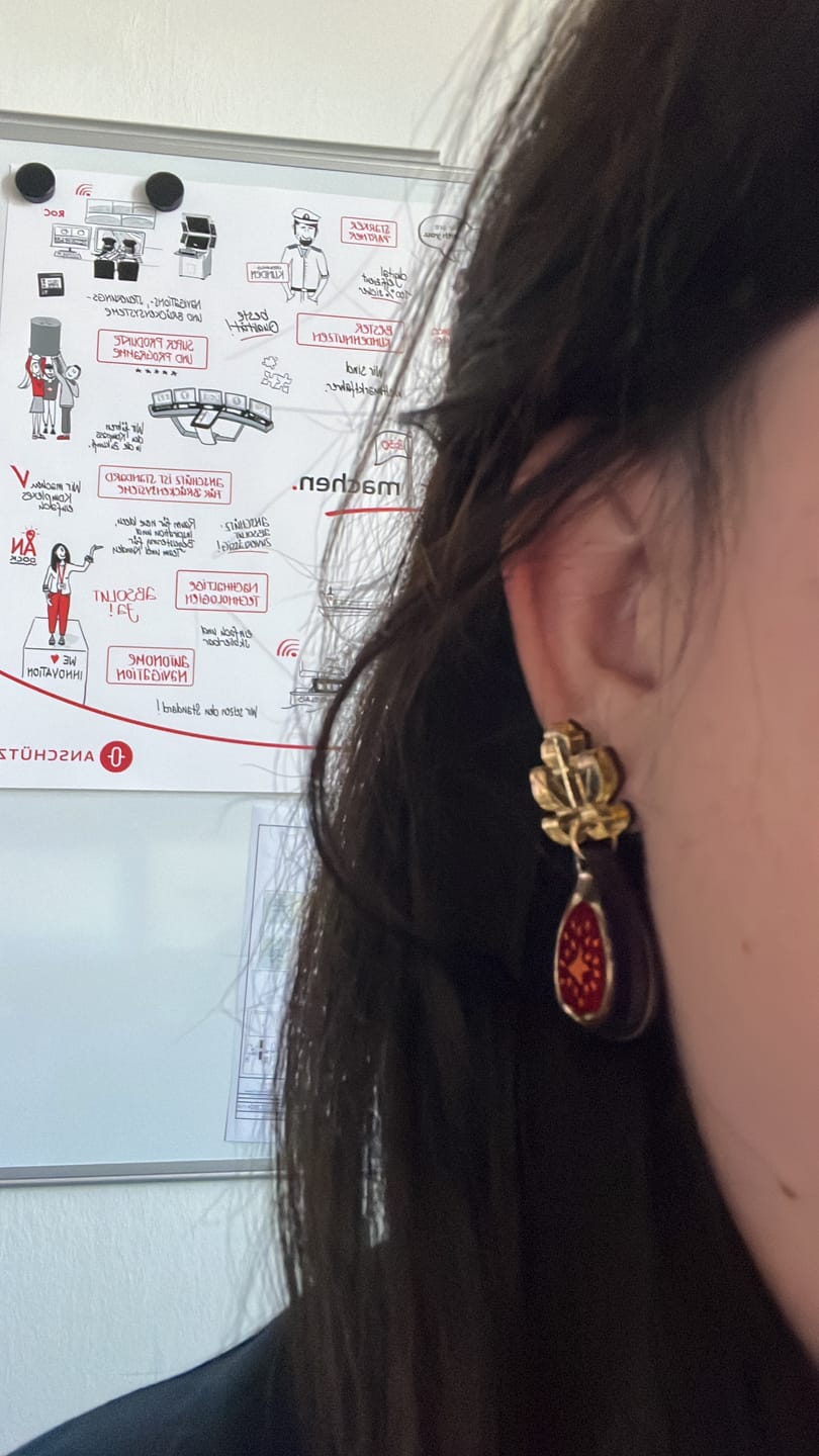 Customer photo review of Fig Earrings