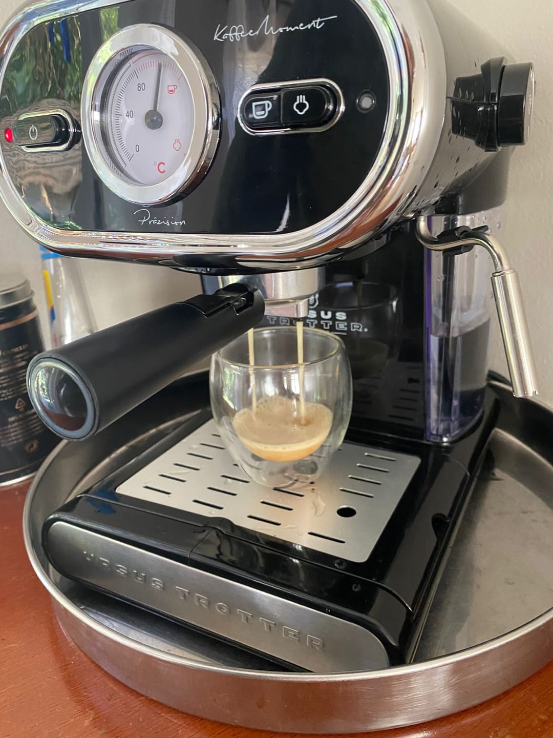 Customer photo review of Set 4 Tazas Espresso Doble Pared 150ml Frio Caliente Sin Asa