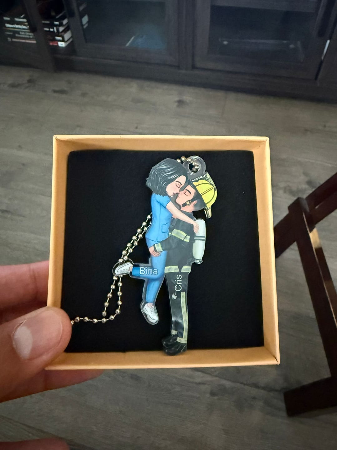 Customer photo review of Personalized Ornament, Couple Portrait, Firefighter, Nurse, Police Officer, Teacher, Gifts by Occupation