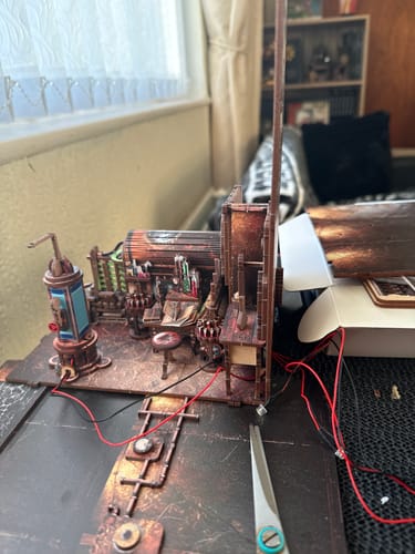 Customer photo review of Mad Scientist's Lab DIY Wooden Book Nook Kit