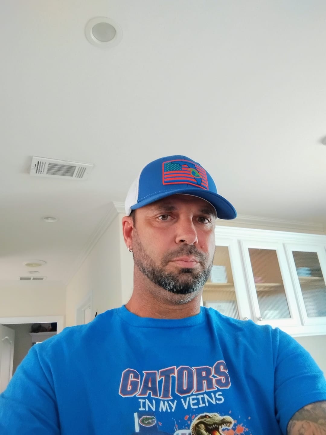 Customer photo review of Richardson 110 Blue FL Performance Fitted Hat