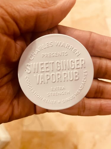 Customer photo review of Extra Strength Sweet Ginger Vapor Rub