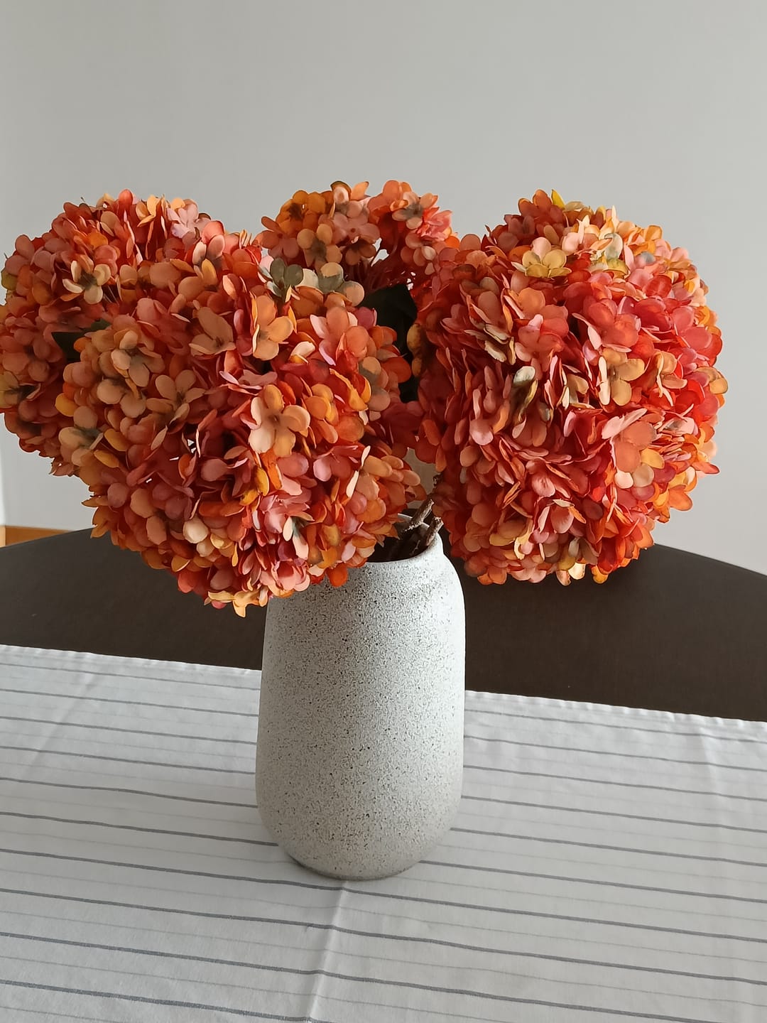 Customer photo review of Grote Zijden Hortensia - Oranje