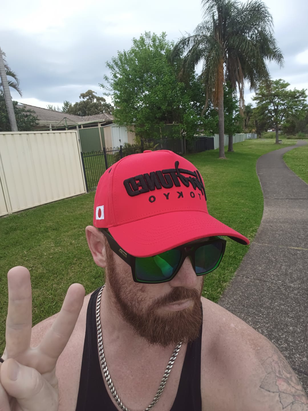 Customer photo review of Hardtuned Tokyo Red A-Frame Cap