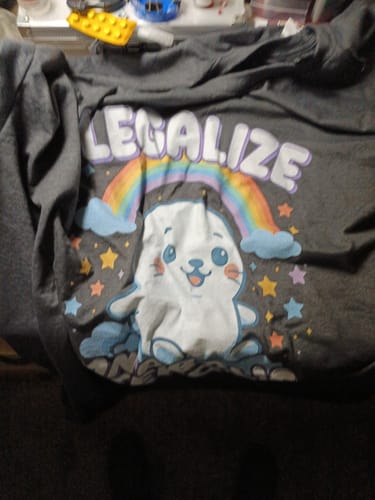 Customer photo review of Legalize Anabolic Steroids T-Shirt