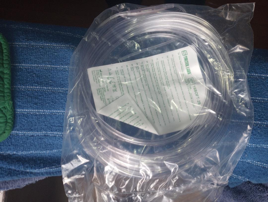 Customer photo review of Salter Labs Soft Oxygen Cannula, Adult, 25'