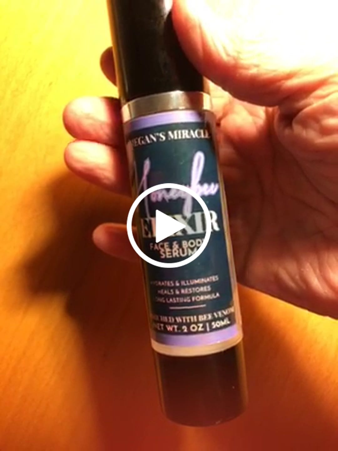 Customer video review of HoneyBee Venom Elixir Serum