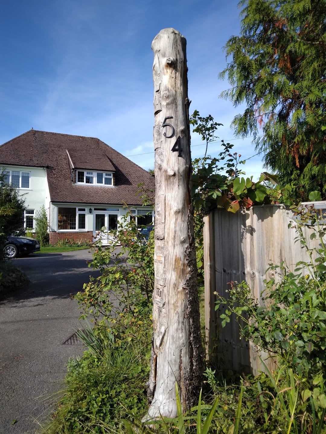 Customer photo review of 6" Black Cast Iron House Numbers | Face Fixing