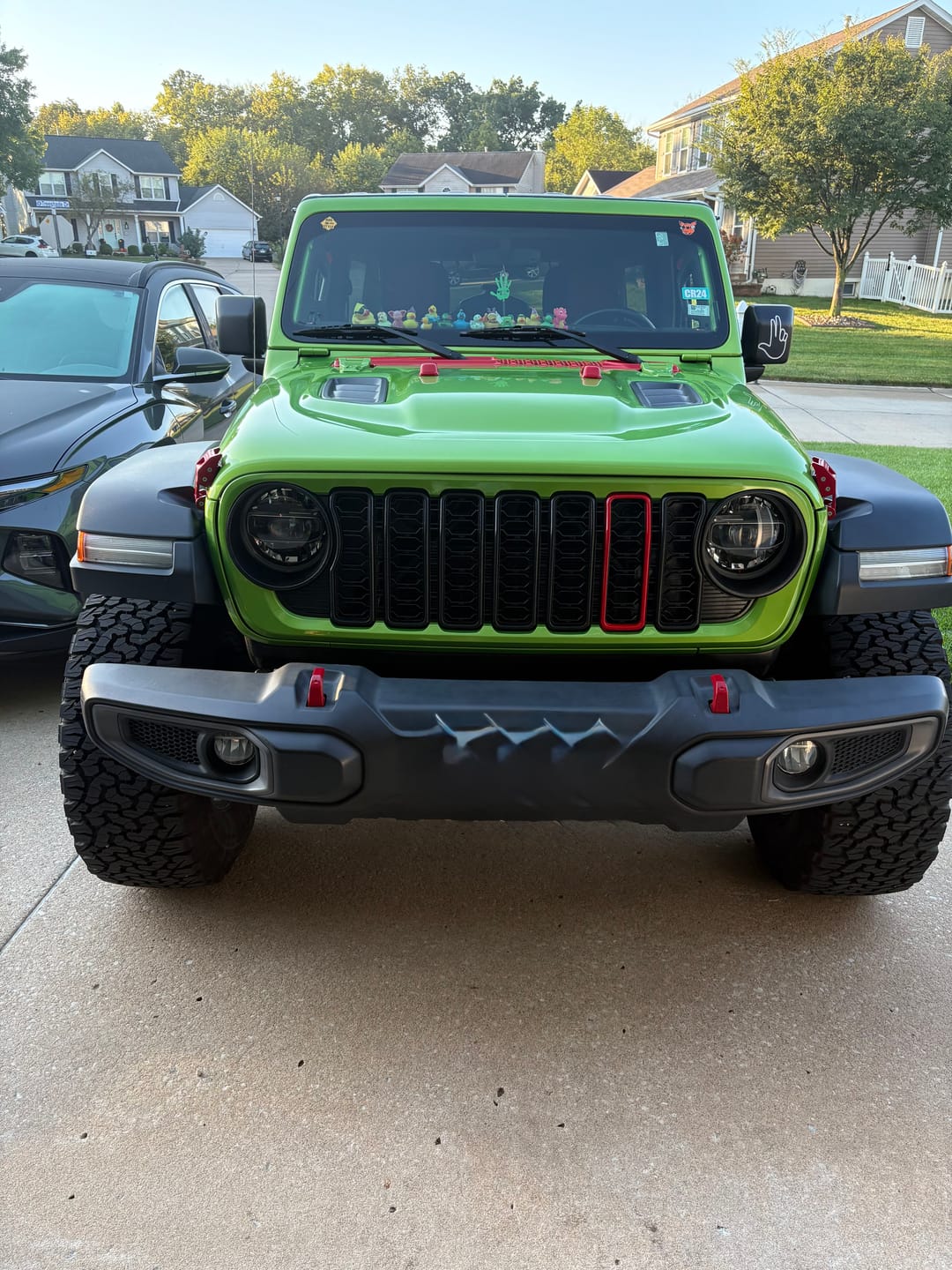 Customer photo review of 7 Slots & Chin Customization for 24 Jeep Grille