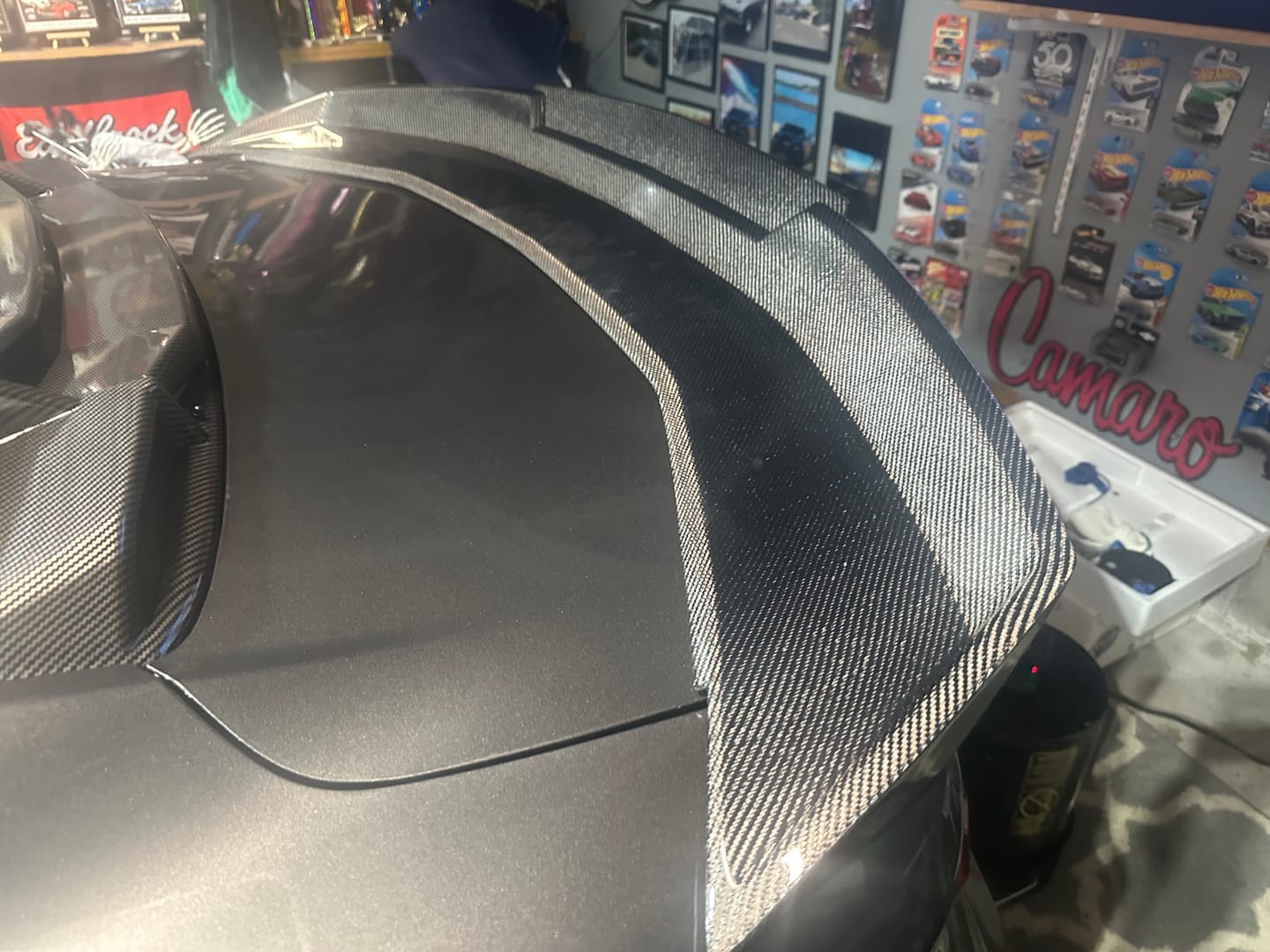 Customer photo review of 6th Gen Camaro Track Package Rear Spoiler