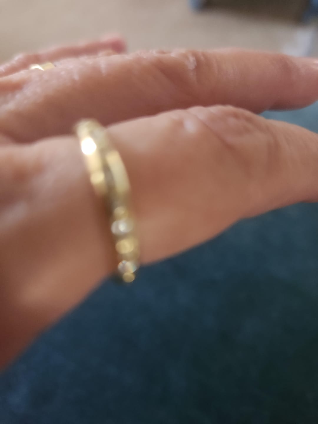 Customer photo review of Multi Shaped CZ Channel Ring
