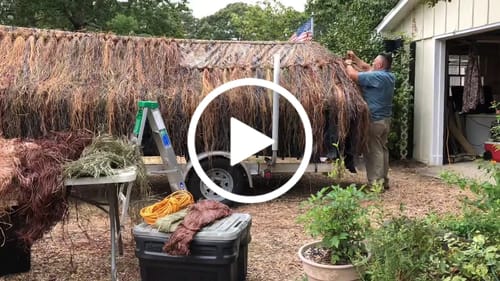 Customer video review of Hunting Blind Raffia Grass (Pack)