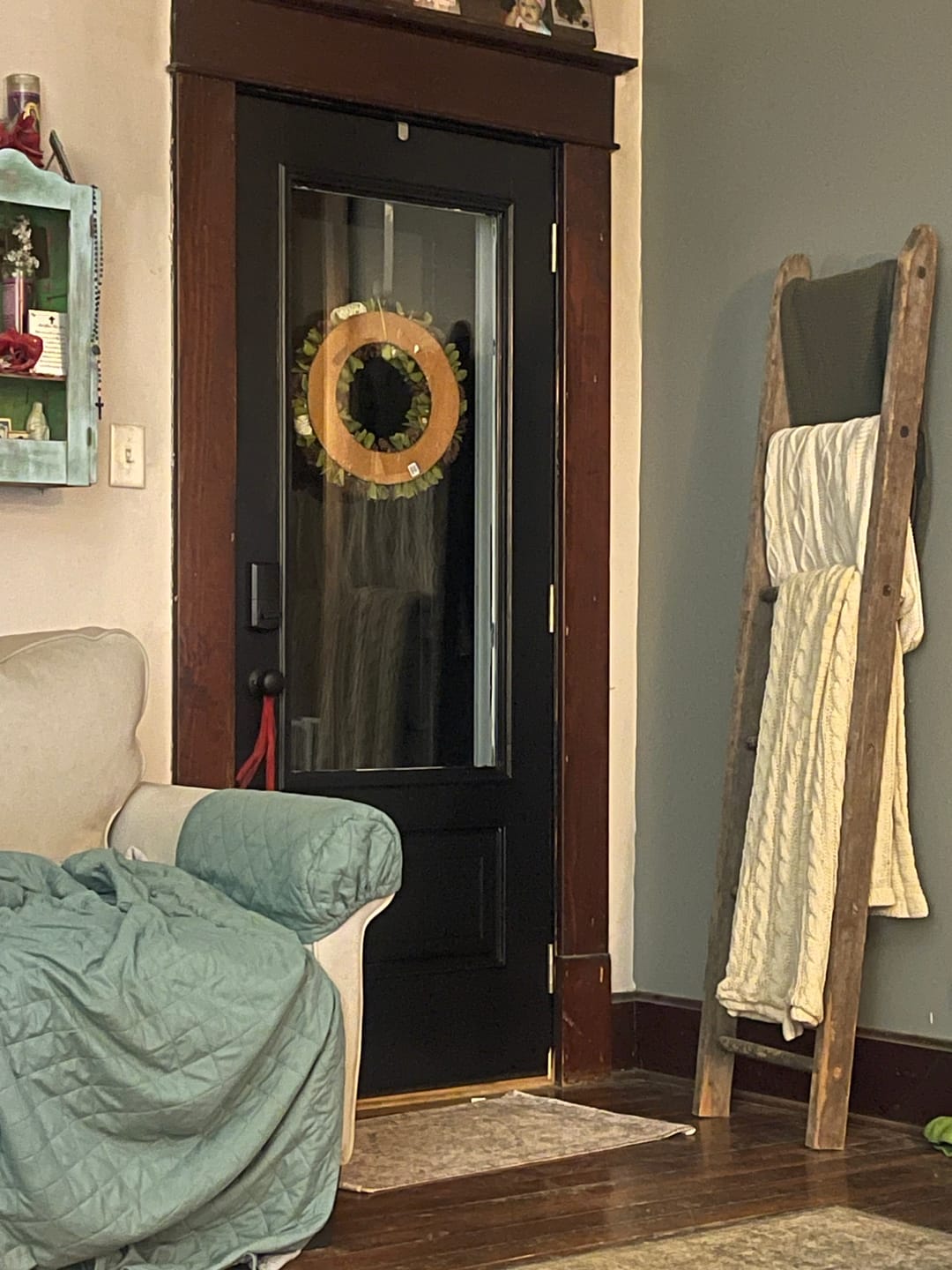 Customer photo review of Smooth Fiberglass Entry Door Slab (2 Panel 3/4)