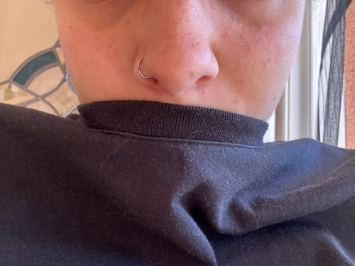 Customer photo review of Piercing au nez Anne