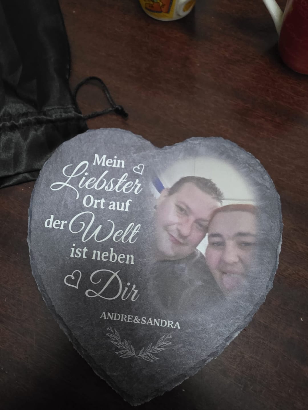 Customer photo review of Neben dir - Paar-Schieferherz