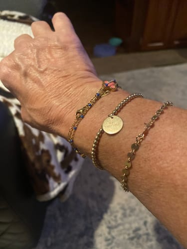 Customer photo review of be present juno bracelet (3mm)