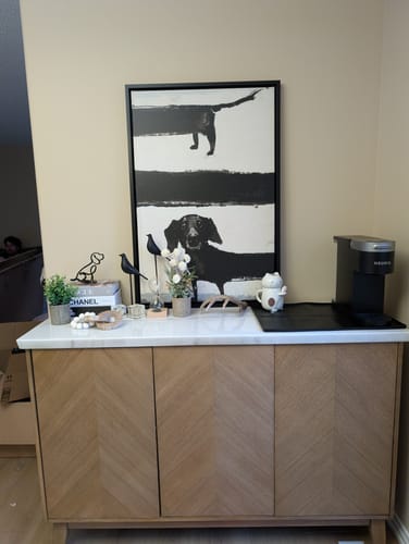 Customer photo review of SAUSAGE DOG CANVAS