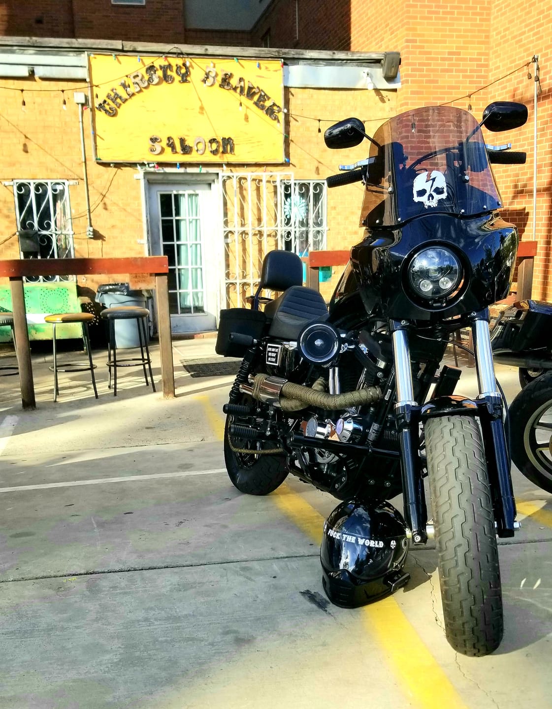 Customer photo review of SKULL LOGO DECAL MEDIUM