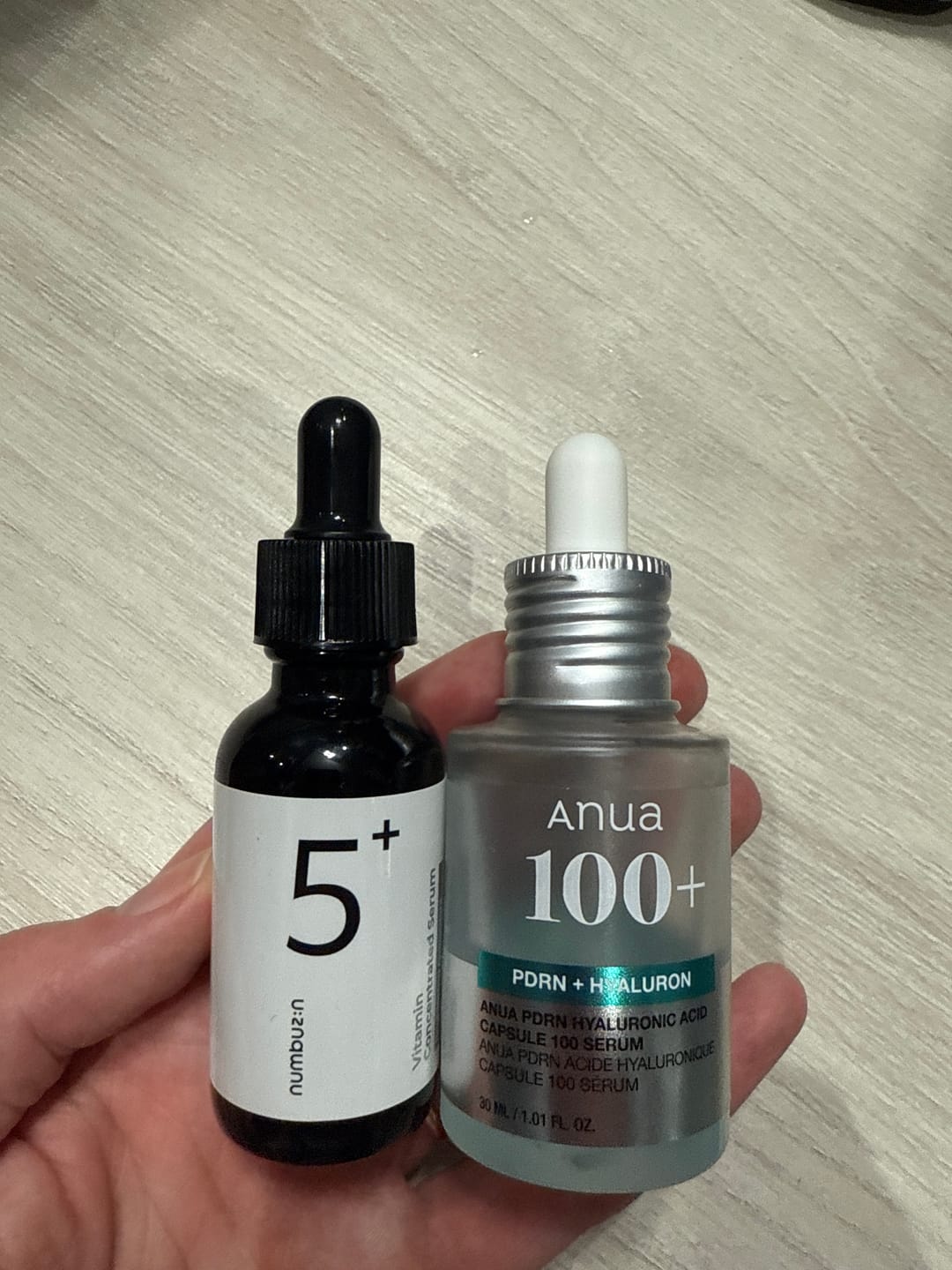 Customer photo review of Koncentrēts vitamīniem bagāts serums Numbuzin No.5 Vitamin Concentrated Serum