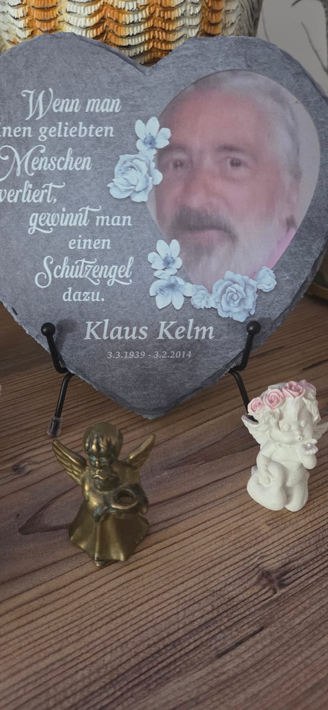 Customer photo review of Schutzengel - Individuelles Schieferherz