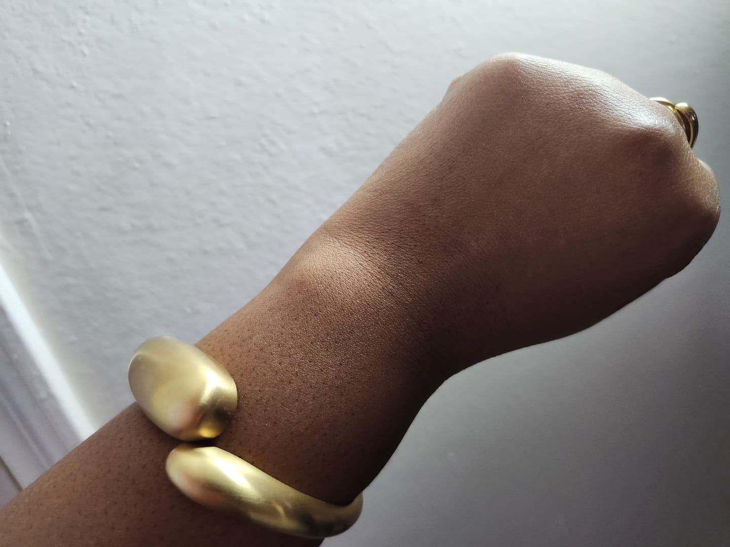 Customer photo review of Classic Frosted Cuff Bracelet