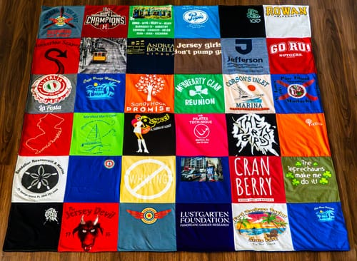 Customer photo review of Premium T Shirt Quilt
