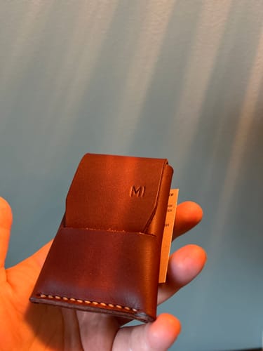 Customer photo review of Slimmad plånbok i äkta läder