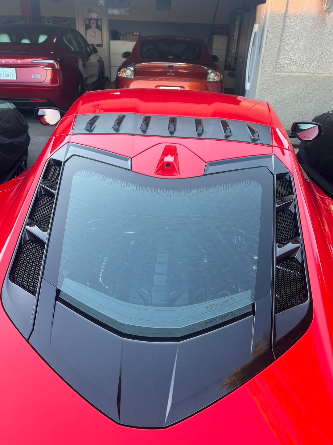 Customer photo review of Chevrolet Corvette C8 Rear Roof Vortex Generators