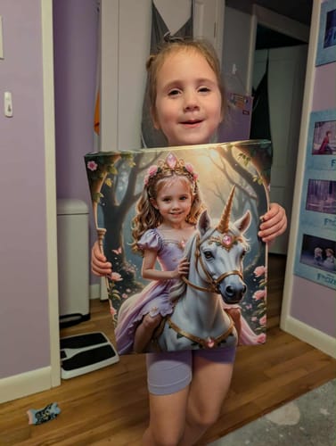 Customer photo review of The Lavender Unicorn Princess