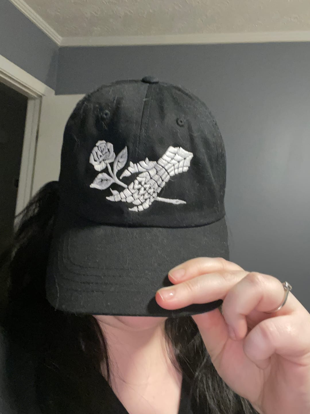 Customer photo review of Gauntlet Rose Dad Hat