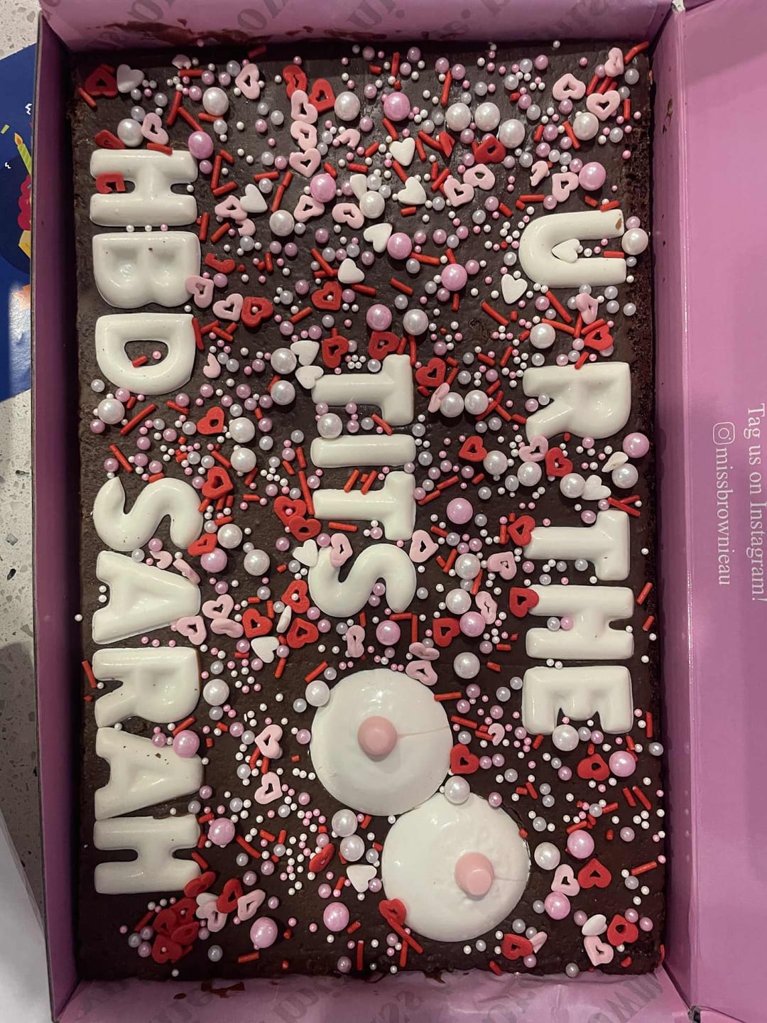 Customer photo review of Custom Tittie Brownie