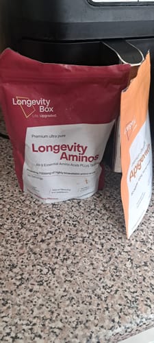 Customer photo review of Longevity Essential Amino Acids