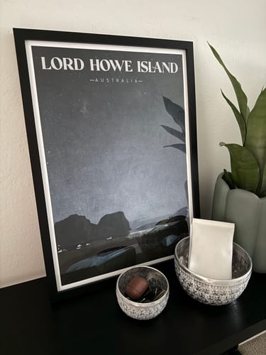 Customer photo review of Custom Vintage Travel Poster
