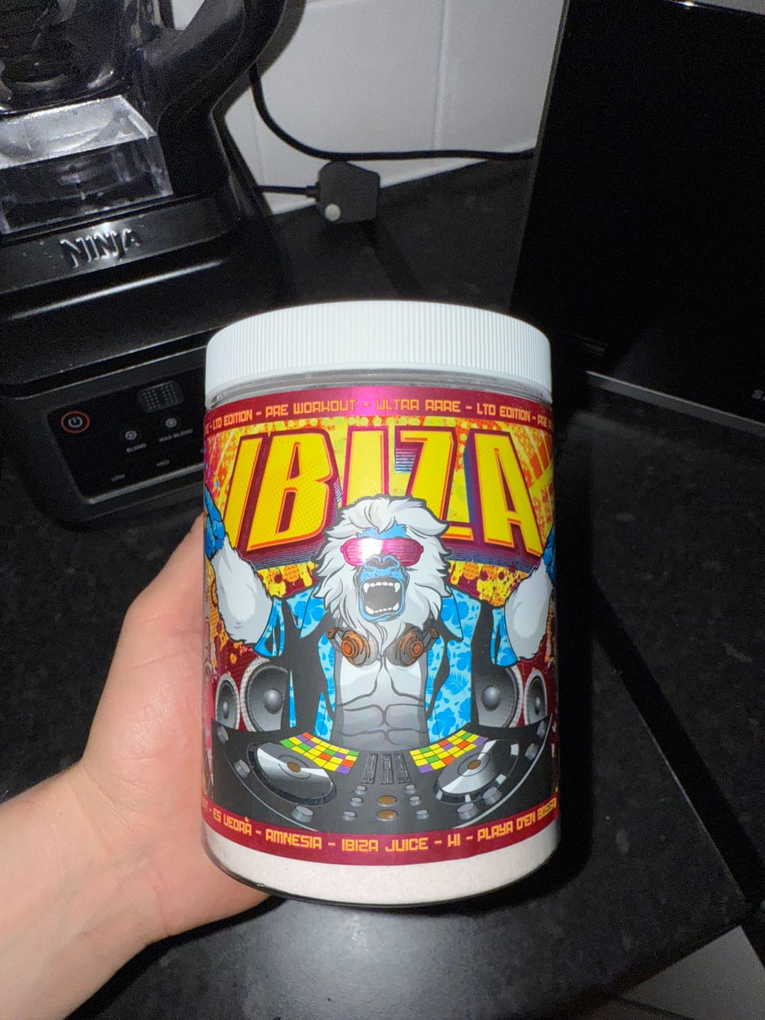 Customer photo review of IBIZA JUICE “OG” ALL IN ONE - HIGH STIMULANT PRE WORKOUT - ULTRA RARE - LTD EDITION - STRAWBERRY PINEAPPLE.