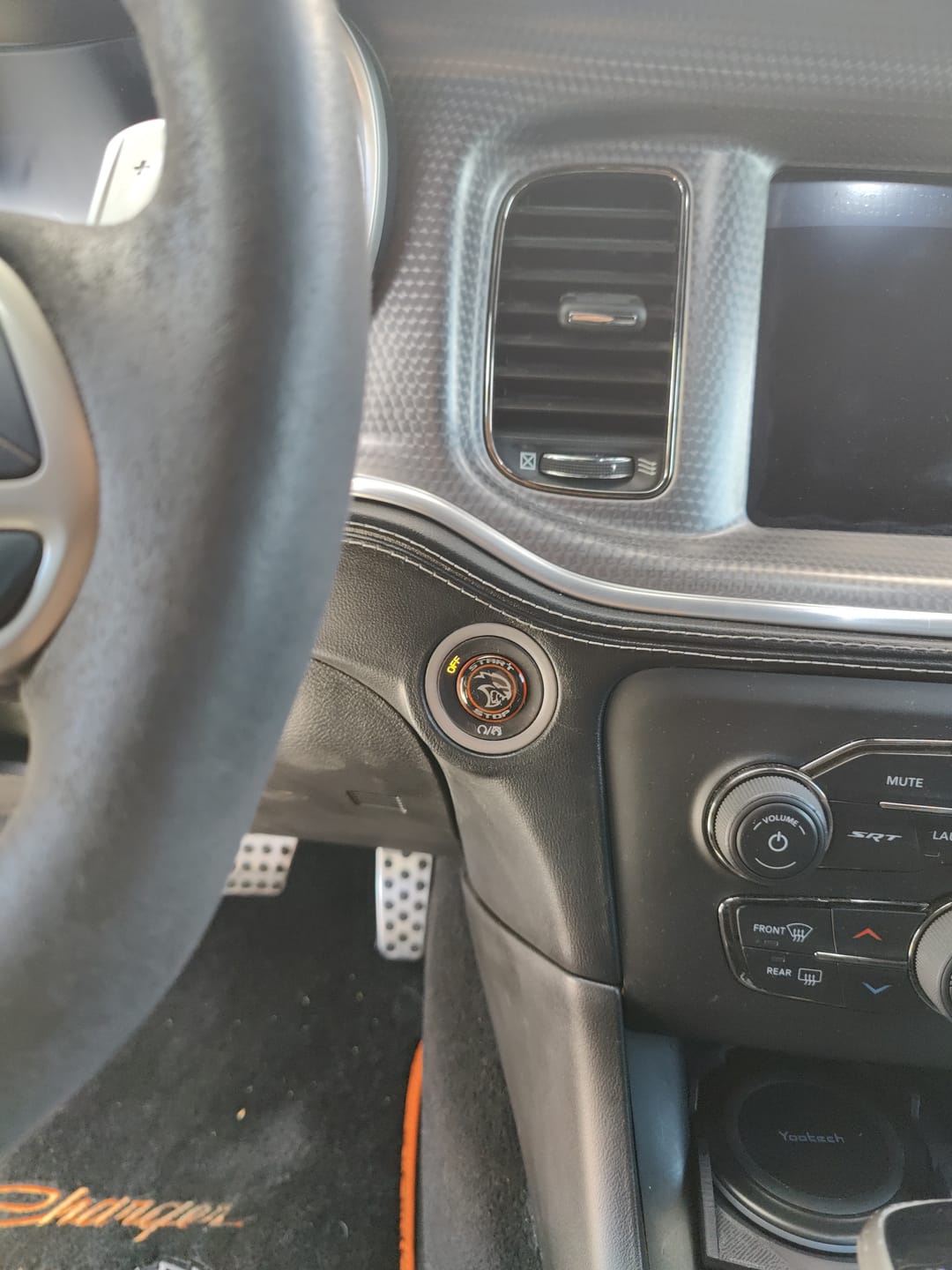 Customer photo review of "Hellcat" Start Button