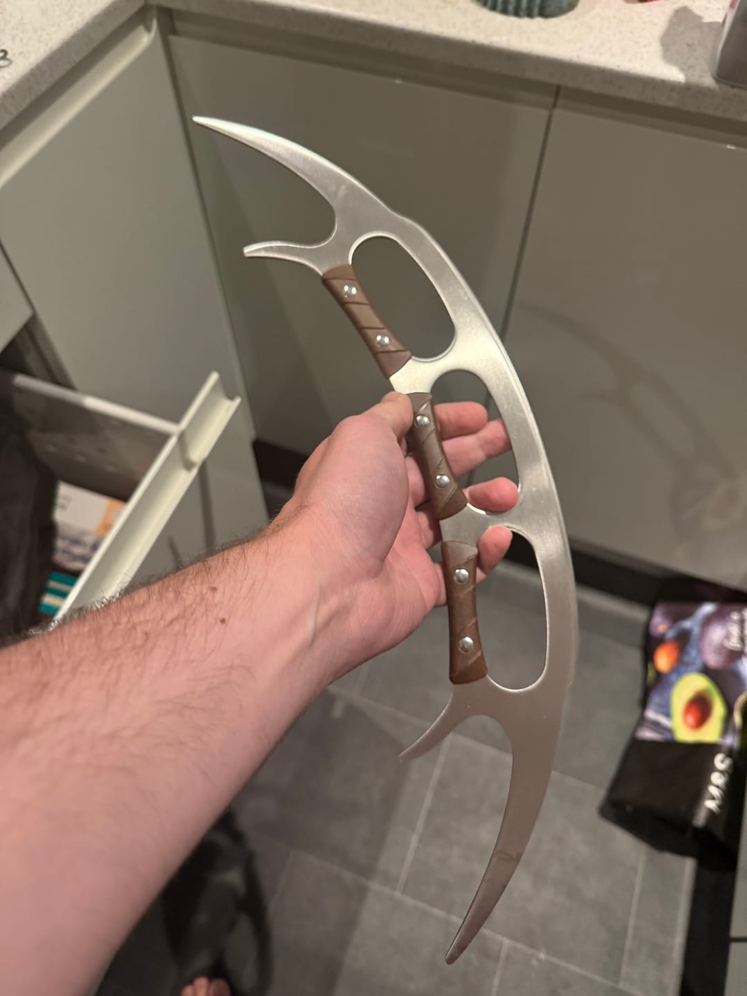 Customer photo review of Star Trek™ Bat'leth Pizza Cutter - pre-order