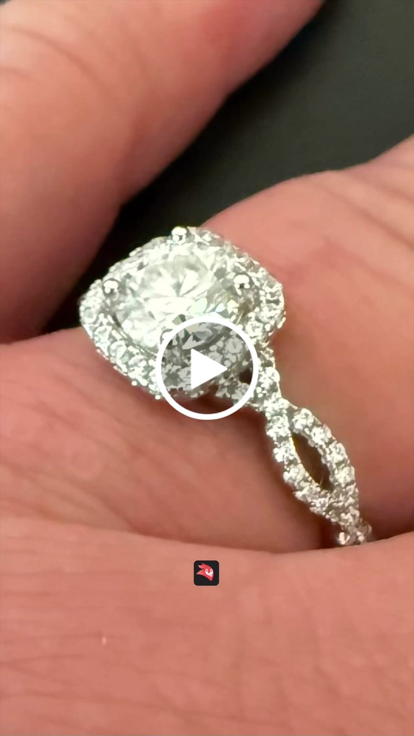 Customer video review of Moissanite by Cate & Chloe Octavia 1.15ctw Round Cut 925 Sterling Silver 18k White Gold Plated Forever Engagement Ring