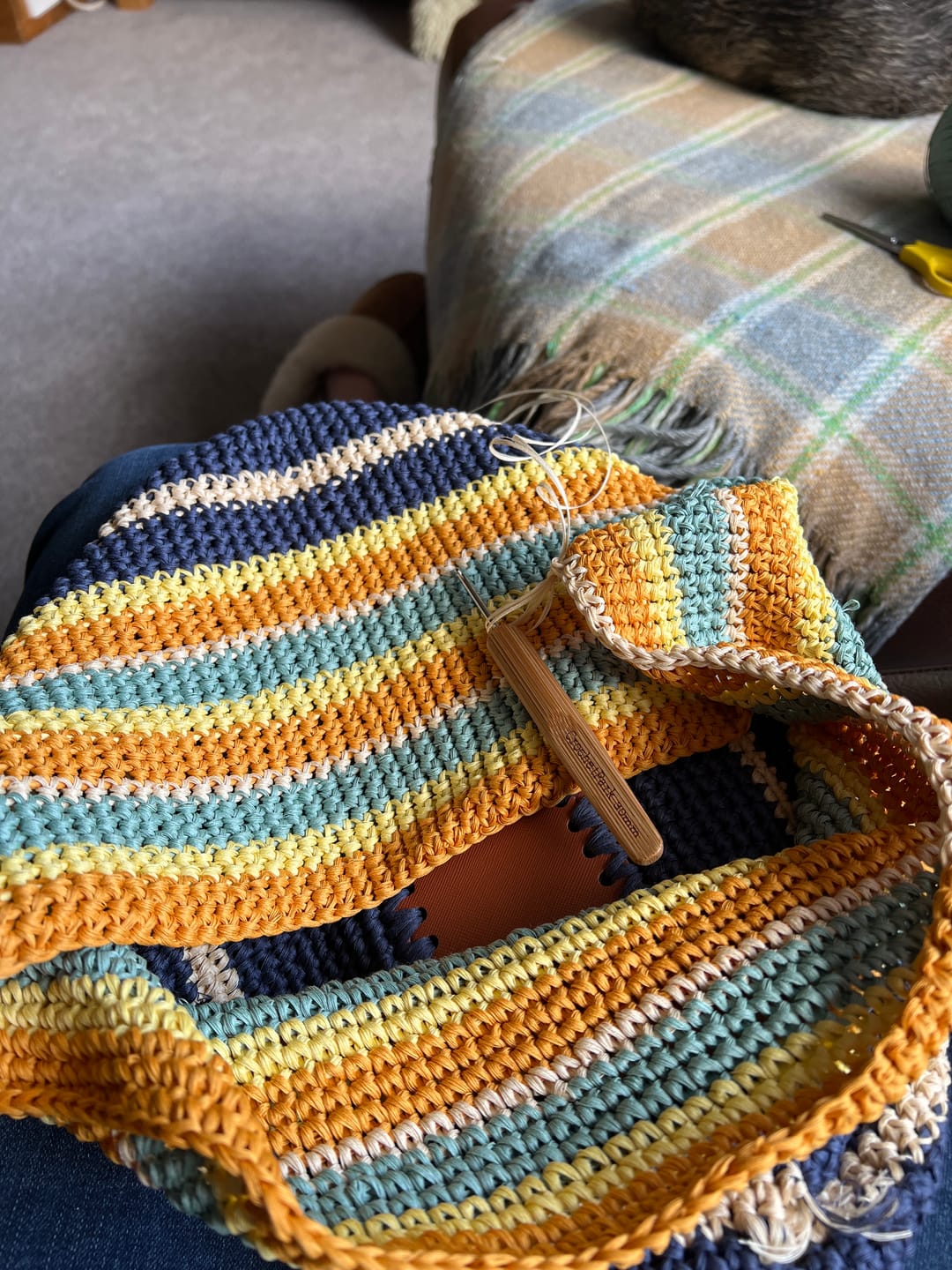 Customer photo review of CrochetPark™ daily carryall tote crochet kit