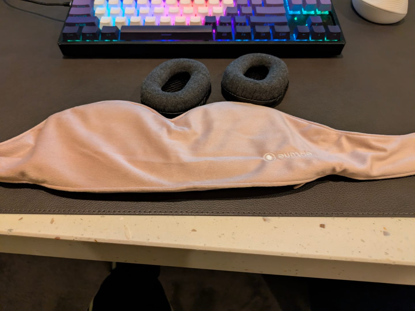 Customer photo review of Weighted Sleep Mask II