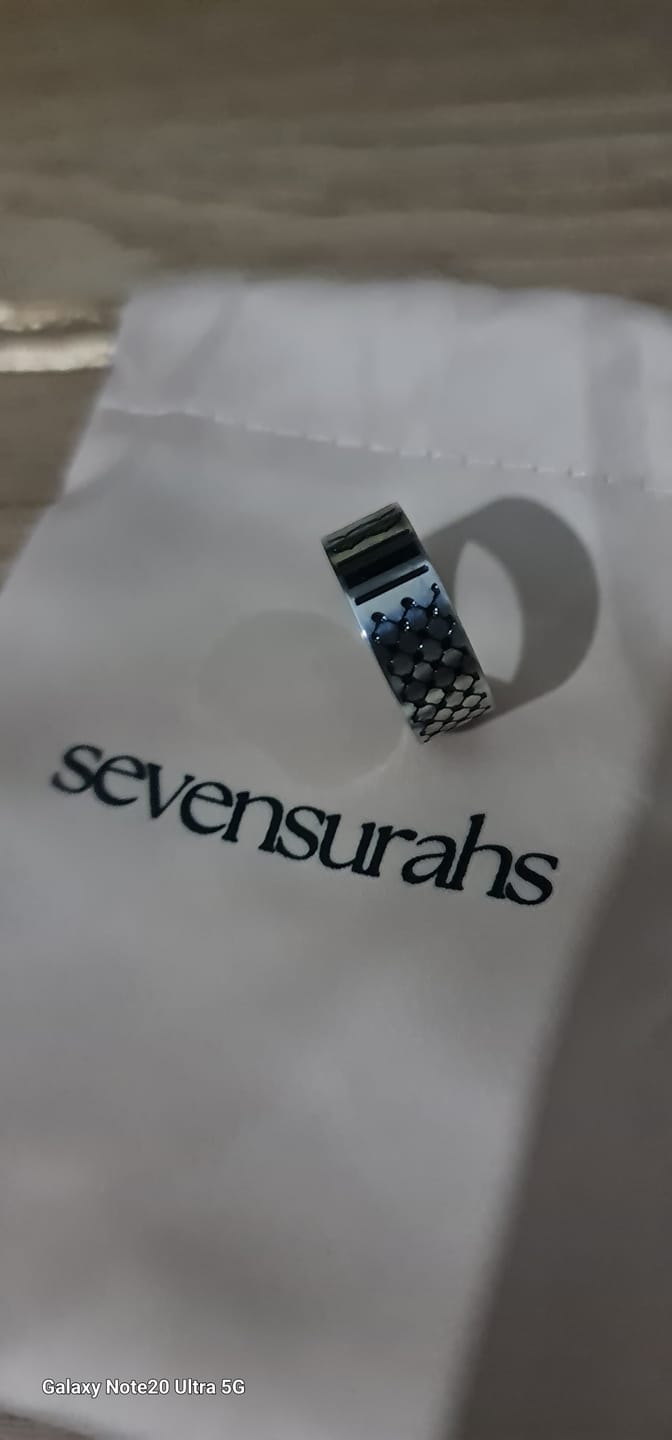 Customer photo review of Keffiyeh Ring