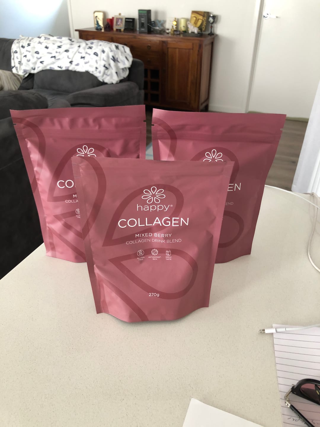 Customer photo review of Prebiotic Collagen Supplement - Happy Collagen