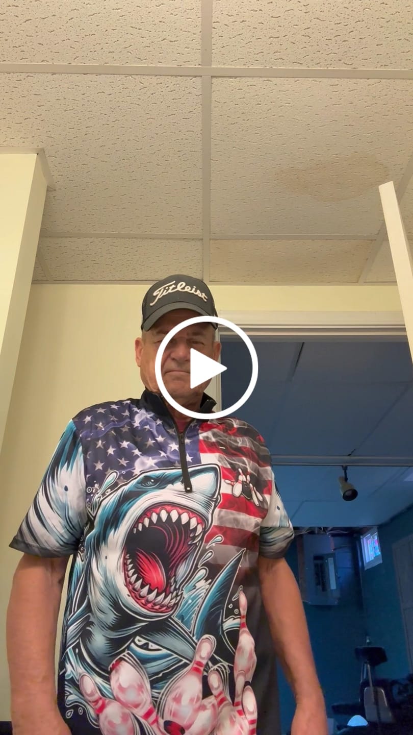Customer video review of Smoke American Flag Shark Bowling Polo, 1/4 Zip Shirts for Men Custom patriotic Team Bowling jerseys NQS9671