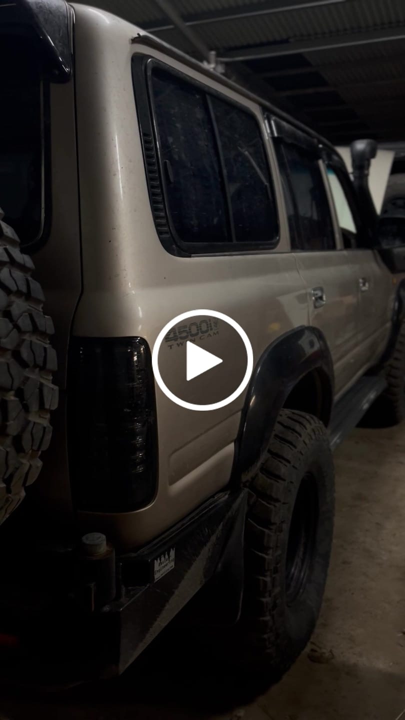 Customer video review of Smoked LED Tail Lights for 80 Series LandCruiser
