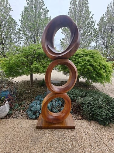 Customer photo review of Abstract Wood Sculpture #WAB306