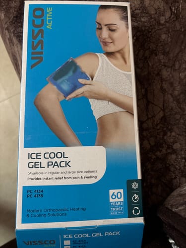 Customer photo review of Icecool Gel Pack | Re-Freezable for Instant Pain Relief & Swelling (Blue)
