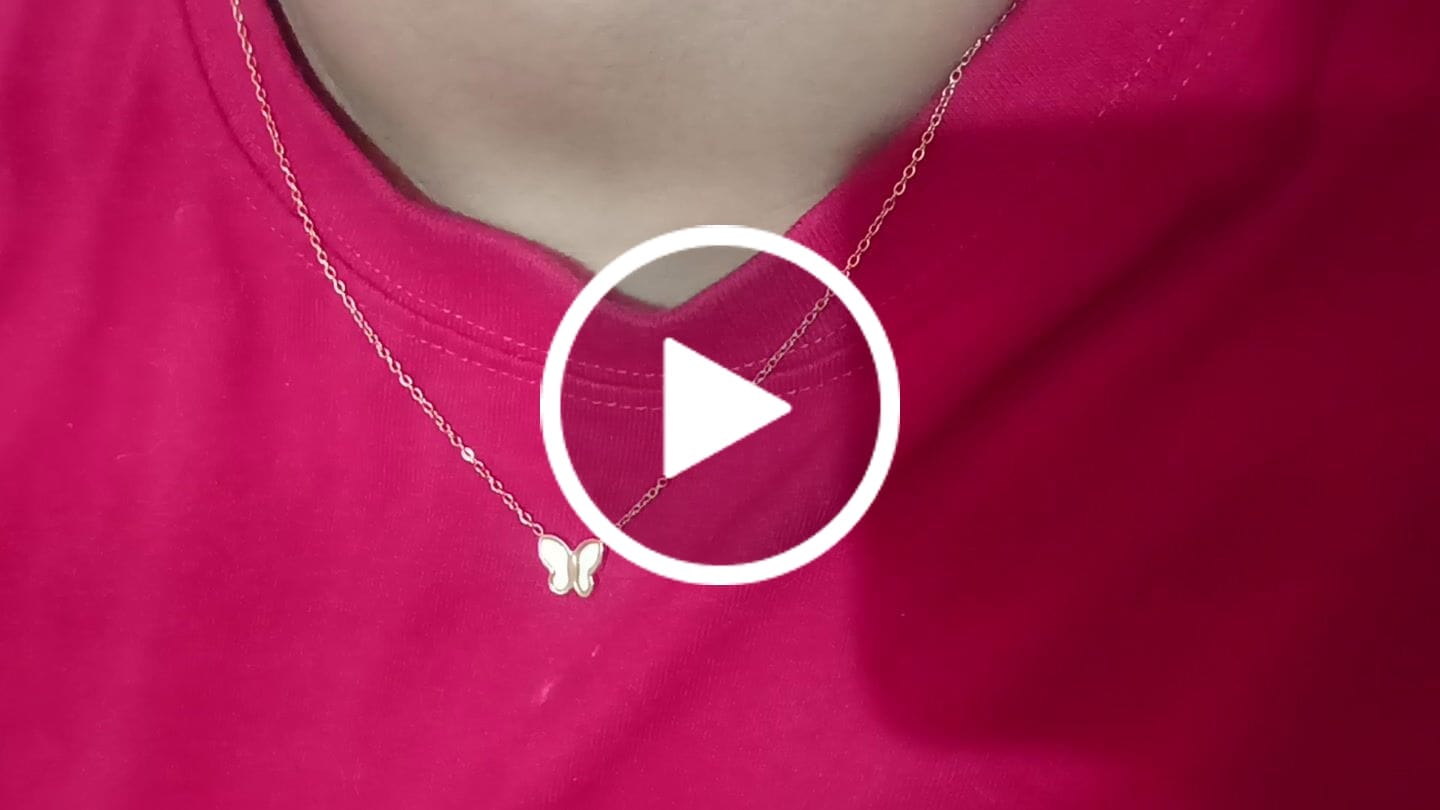 Customer video review of Little Butterfly Necklace