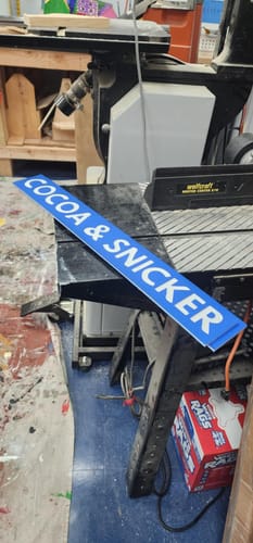 Customer photo review of ColorCore HDPE Plastic - Premium Multi-Layer Engravable Sheets